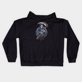 scary grim reaper Kids Hoodie